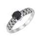 📢📢40% OFF !! ⏰Women's Vintage Black Zircon Ring