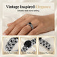 📢📢40% OFF !! ⏰Women's Vintage Black Zircon Ring