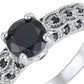📢📢40% OFF !! ⏰Women's Vintage Black Zircon Ring