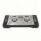 📢📢30% OFF !! ⏰ Portable Dual Burner Butane Stove – Lightweight & piezo ignition – Perfect for camping, tailgating or outdoor cooking – compact and easy to carry ⛺✨