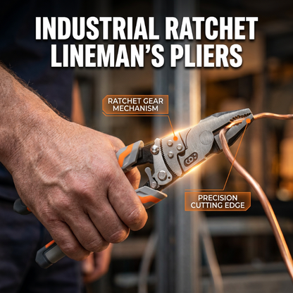 📢📢40% OFF !! ⏰ Ratchet Cable Wire Cutter Pliers – Hardened steel & lever action – Clean cuts for cables, wires & ties – ergonomic grip for easy use 🛠️✨