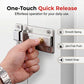 Auto-Rebound Security Door Latch