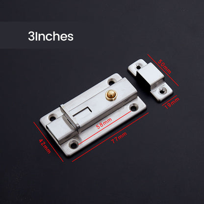 Auto-Rebound Security Door Latch
