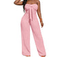 📢📢40% OFF !! ⏰Women's Strapless High-Waisted Wide-Leg Jumpsuit