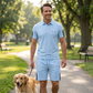 📢📢40% OFF !! ⏰Men's Casual Short-Sleeve Shorts Set