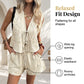 📢📢40% OFF !! ⏰Women's Summer Tie-Front Vest and Shorts Set