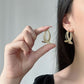 📢📢40% OFF !! ⏰Women’s Elegant Twisted Gold Hoop Earrings