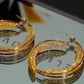 📢📢40% OFF !! ⏰Women’s Elegant Twisted Gold Hoop Earrings