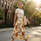 📢📢40% OFF !! ⏰Women's Boho Floral Maxi Skirt
