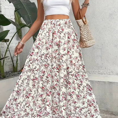 📢📢40% OFF !! ⏰Women's Boho Floral Maxi Skirt