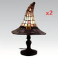 📢📢40% OFF !! ⏰Enchanting Ambiance Stained Glass Witch Lamp