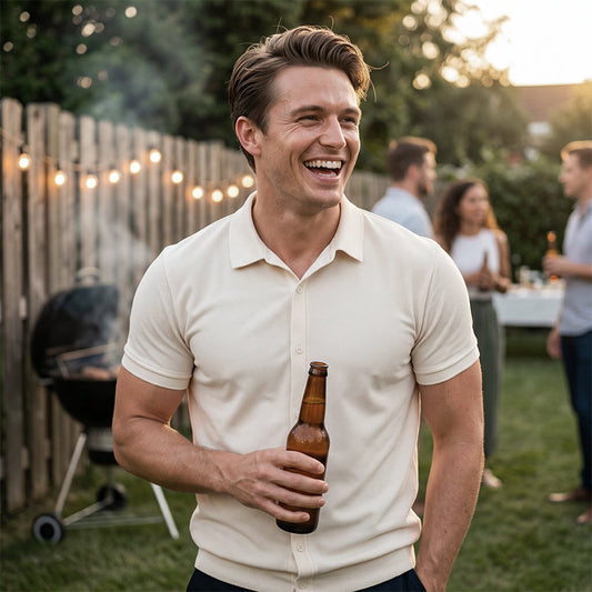 Men's Casual Short Sleeve Button Down Shirt
