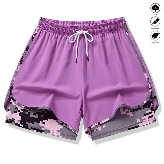 📢📢40% OFF !! ⏰Women's Casual Athletic Shorts with Built-in Liner