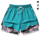 Women's Casual Athletic Shorts with Built-in Liner