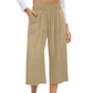 📢📢40% OFF !! ⏰Women's High-Waist Smocked Wide-Leg Pants