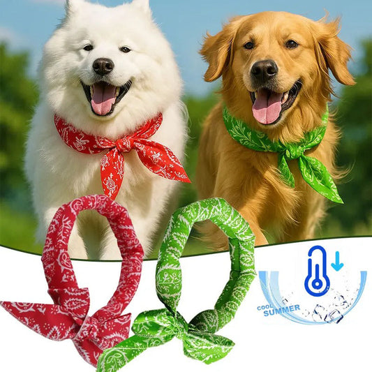 📢📢Buy 1 get 1 free !! ⏰❄️Summer Pet Cooling Collar Wrap