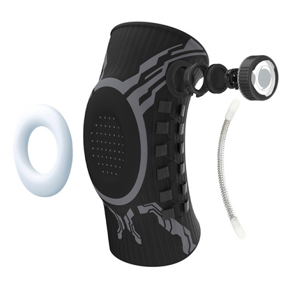 🦵 Adjustable Compression Knee Brace with Twist Knob — Custom Fit Support for Sports & Recovery