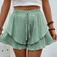 📢📢40% OFF !! ⏰Women’s Ruffle Layered Flowy Shorts