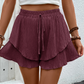 📢📢40% OFF !! ⏰Women’s Ruffle Layered Flowy Shorts