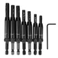 Self-Centering Hinge Drill Bit Set