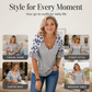 Women's Casual Leopard Print V-Neck Top