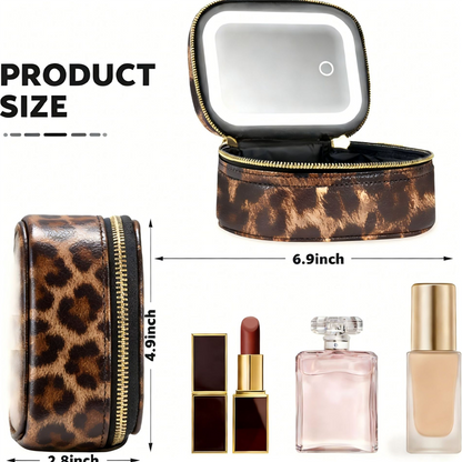 📢📢40% OFF !! ⏰Travel Makeup Case with LED Lighted Mirror