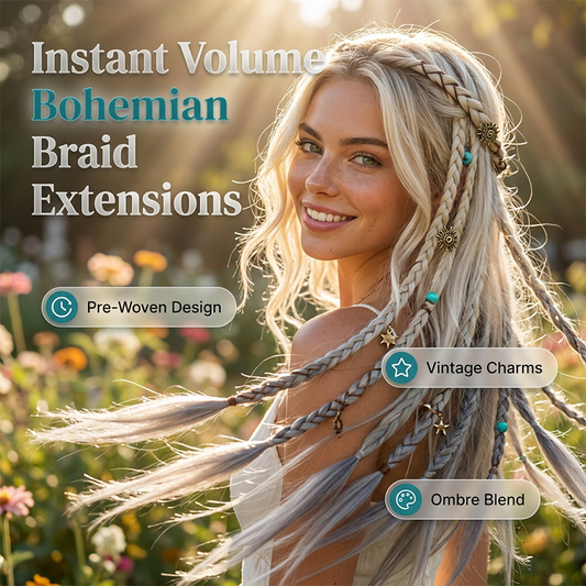 📢📢40% OFF !! ⏰Maillard Style Pre-Braided Hair Extensions