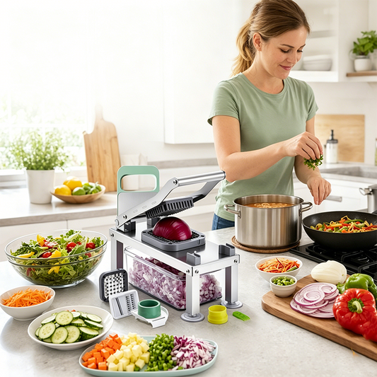 📢📢40% OFF !! ⏰Multifunctional 9-Blade Food Chopper with Storage Container