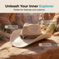📢📢40% OFF !! ⏰Unisex Suede Cowboy Hat with Vintage Bull Band and Wind Rope