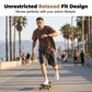 Men's Summer Lightweight Denim Shorts Loose Fit Casual Five-Point Pants