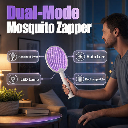 📢📢40% OFF !! ⏰2-in-1 Rechargeable Electric Fly Swatter