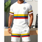 📢📢40% OFF !! ⏰Men's Casual Short Sleeve Tee and Shorts Set