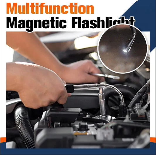 📢📢40% OFF !! ⏰Multifunctional Magnetic Telescopic Flashlight