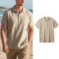 📢📢40% OFF !! ⏰Men's Linen Casual Breathable Short Sleeve Collared Shirt