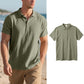 📢📢40% OFF !! ⏰Men's Linen Casual Breathable Short Sleeve Collared Shirt