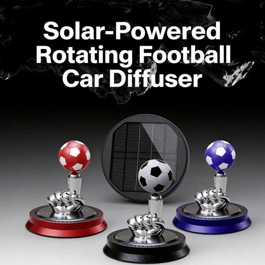 📢📢40% OFF !! ⏰Solar-Powered Rotating Car Aroma Air Freshener