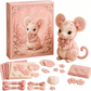 📢📢40% OFF !! ⏰Pink Enchanted Forest DIY Felt Patchwork Kit