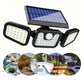 📢📢40% OFF !! ⏰Solar 3-Heads Wall Light With Sensor Lighting Function