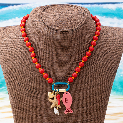 📢📢40% OFF !! ⏰Vibrant Boho Coastal Beaded Necklace
