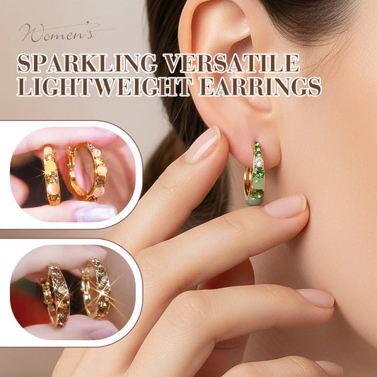 📢📢50% OFF !! ⏰Women's Sparkling Versatile Lightweight Earrings