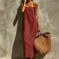 📢📢40% OFF !! ⏰Women's Casual Solid Color Slip Dress