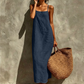 📢📢40% OFF !! ⏰Women's Casual Solid Color Slip Dress