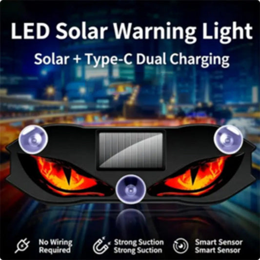 📢📢50% OFF !! ⏰Solar-Powered LED Car Warning Light