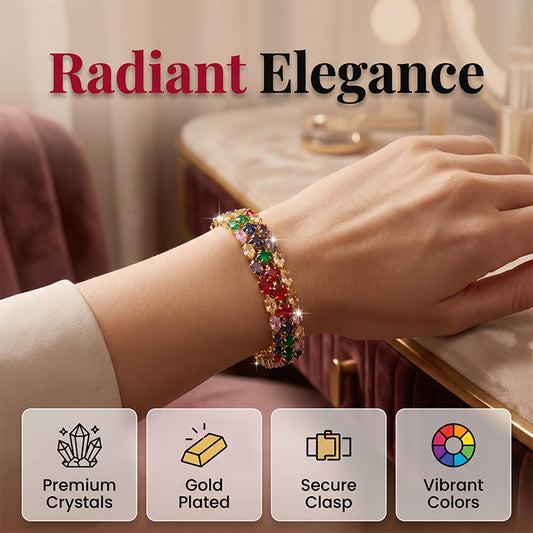 📢📢40% OFF !! ⏰Women's Elegant Multicolor Tennis Bracelet