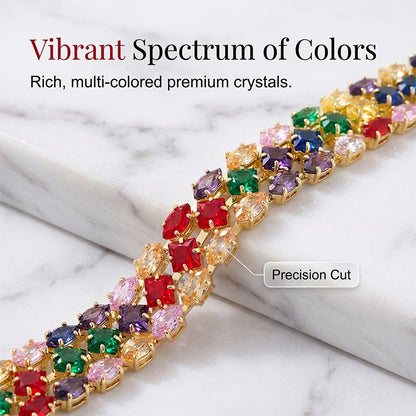 📢📢40% OFF !! ⏰Women's Elegant Multicolor Tennis Bracelet