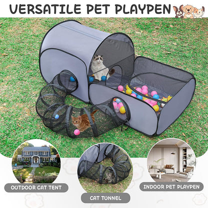 📢📢40% OFF !! ⏰Large Cat Tunnel for Play and Lounging
