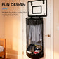 🥳2026 BESTSELLER🏀 Basketball Laundry Hamper – Creative Hoop Design, Large Mesh Bag – Acrylic or Wood Backboard – Adhesive & Alloy Hooks – Easy Assembly! 🛡️💨