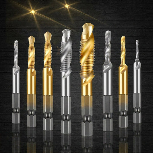 📢📢40% OFF !! ⏰Hex Shank Combination Drill and Tap Bit Set