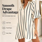 Women's Casual V-Neck Puff Sleeve Dress