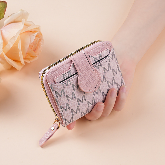📢📢40% OFF !! ⏰Elegant Monogram Short Wallet for Women